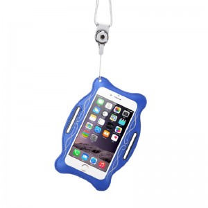 Aangepaste logo gym armband sport arm band telefoon tas case voor mobiele telefoon arm tas caseneopreen telefoon arm tas