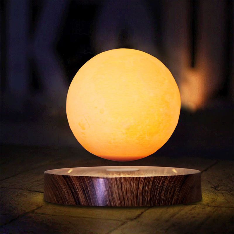 Creative Gift Thuis Office Decoraties Woonkamer Verlichting Touch Schakelaar Magnetische Drijvende Tafellamp 3D Levitating Moon Light