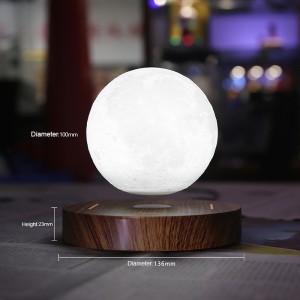 Creative Gift Thuis Office Decoraties Woonkamer Verlichting Touch Schakelaar Magnetische Drijvende Tafellamp 3D Levitating Moon Light