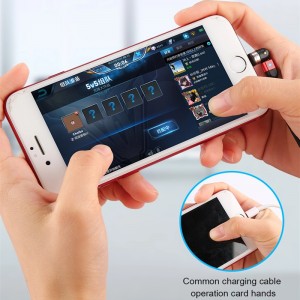 2e Gen 540 Rotatie Micro USB Type C Magnetische oplaadkabel Nylon Gevlochten Magnetische Snelle oplaadbare USB-kabel