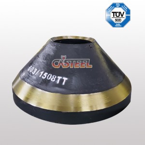 TEREX PEGSO TC1000, TC1150, TC1300 CONE CRUSHER concave&Mantle MN22CR2