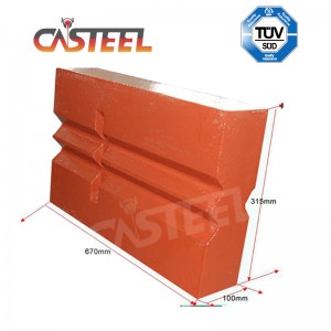 Crusher-onderdelen voor het bouwen van afval en asfalt recycling