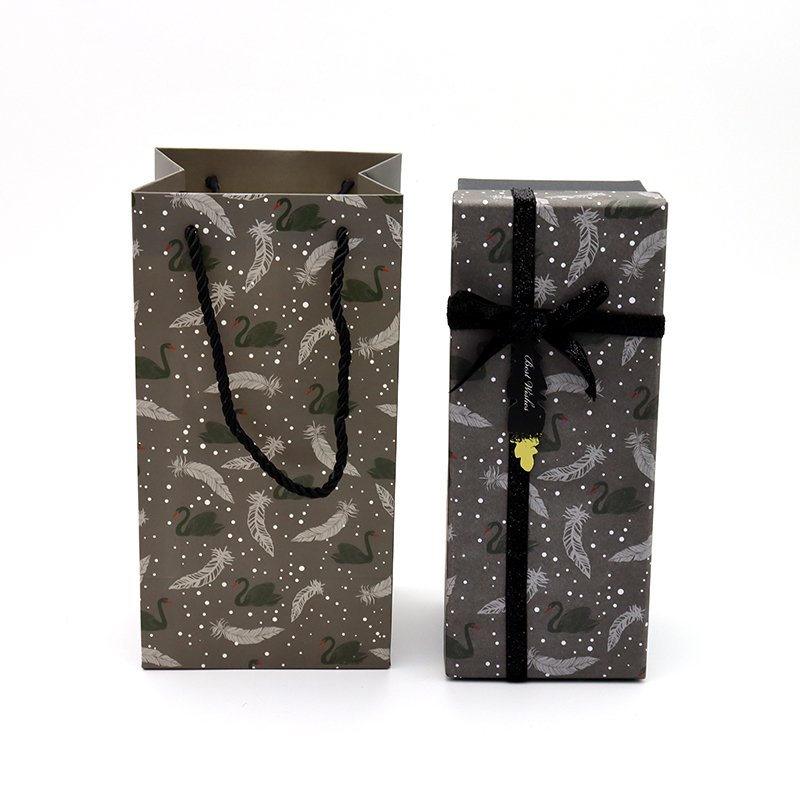 gebrek kleur boog lint deksel en basis geschenk papier dozen voor verpakking chocolade