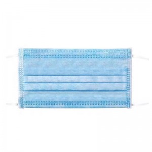 Custom Logo Midical Grade 3Ply Dispoable Non Woven Eénpersoons Gezichtsmasker