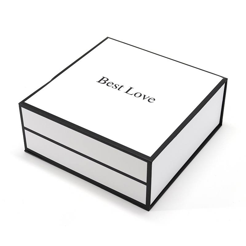 Luxe Witte Magneet Flap Papier Box Flip Top Geschenkdozen Kleding Jurk Handtassen Wit Mailer Box