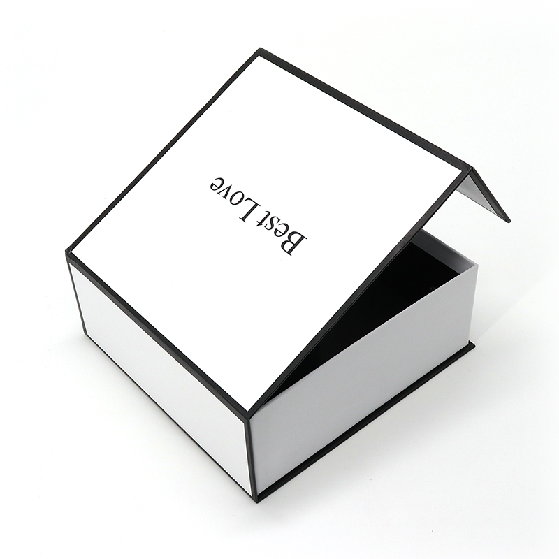 Luxe Witte Magneet Flap Papier Box Flip Top Geschenkdozen Kleding Jurk Handtassen Wit Mailer Box