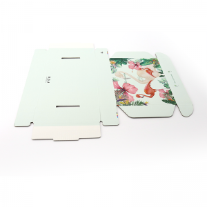 Hoogwaardige lage MOQ Groene Kleur Haarpapier Verpakking Gegolfdoos voor Gift