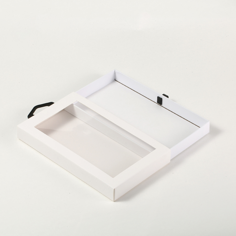 Aangepaste Rechthoek Gift Verpakkingsvenster Box voor telefooncase-accessoires