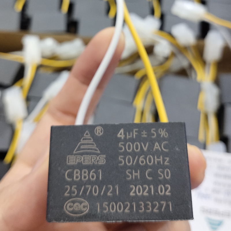4UF 500V S0 50/60HZ CBB61-condensator voor uitlaatventilator