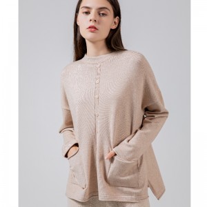 Losse Mode Trend Casual Joker Single Row Button Brei Top 68030#