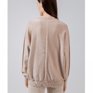 Modieuze trend Casual Joker Foundation Knit Small U Collar Single Top 68035#