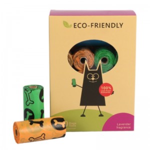 PLA Materiaal Composteerbare Wegwerp Dog Poop Bag