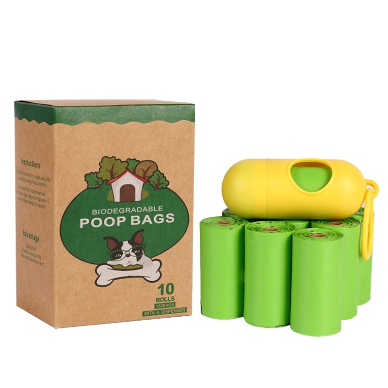 PLA Materiaal Composteerbare Wegwerp Dog Poop Bag