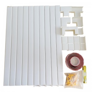 PVC-kabel Trainy Congealer Wall Cord Covers Cable Raceway Economische Kabel Hider voor Huiden Draden Plastic Kabel Cover Muur