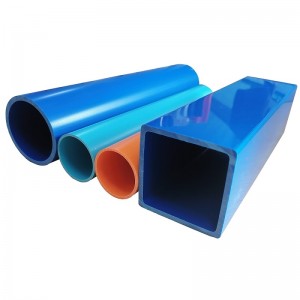 Plastic doossectie PVC vierkante holle buis plastic extrusiepijp rechthoekige gevormde polyvinylchloride vierkante buis voor zeep manufacuter