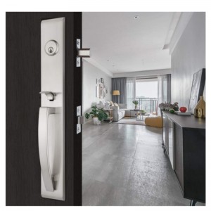 8009 Zware hoogwaardige buisvormige buisvormige slotset, beveiliging voordeur Entrance Entrance Handle