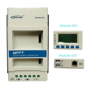 Epever 40a Triron4215N Modulaire MPPT Solar Charge Controller 12V24VDC MAX.150V PV INPUT LCD Display Panel Regulator Controller