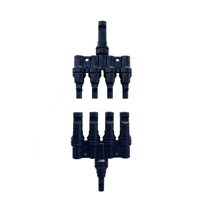 4 tot 1 Multi Branch Photovoltaic Connector 30A voor Solar PV-connector Vrouw met zonnekabel 2.5mm2 ~ 6.0mm