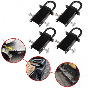 Heavy Duty Removable D-Ring Stake Pocket Das Down voor utility Trailers en FlatBeds met Hitch Pin