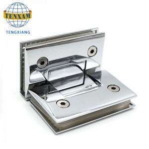 Zinklegering/stainless staal 135 graden douche scharnier voor douchekamer glazen deur clip