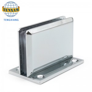 Badkamer clip douchekamer hardware accessoires glazen deur clip scharnier zinklegering glazen clip doucheruimte scharnier 180 graden