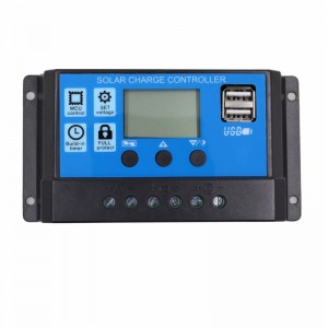 PWM Solar Charger Controller 60A 50A 40A 30A 20A 10A 12 V 24 V Batterijlader LCD DUAL USB Solar Panel Regulator MAX 50V PV INPUT
