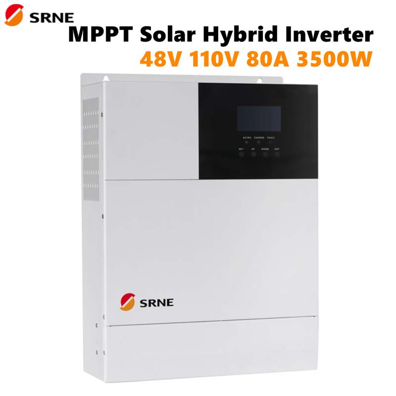 SREE MPPT Solar Hybrid Charge Inverter 80A-controller MAX 3500W PURE SINE WAVE INVERTER 48V 110V PV Volt 145V 50HZ 60Hz Off-Grid