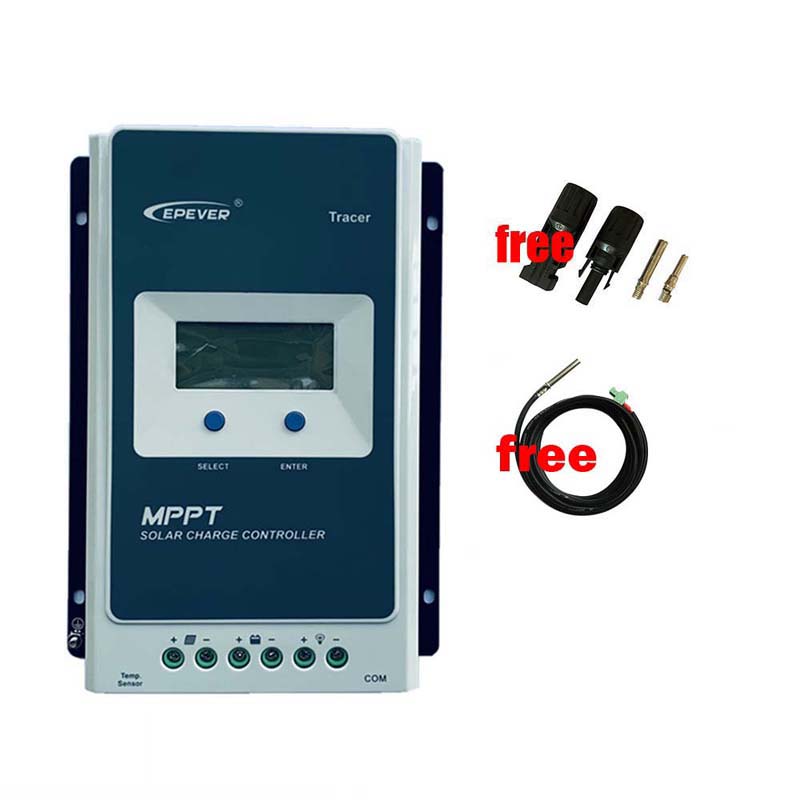 Epever MPPT Solar Charge Controller 12V 24V 10A 20A 30A 40A Loodzuur Lithiumbatterij Zonne-regulator LCD-scherm MAX 100V