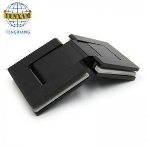 Hot Koop 135 graden 304 SS matte zwarte douche glazen deuren scharnieren