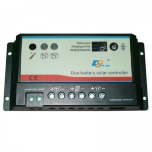 Epever Dual Battery Solar Charge Controller 10A20A Duo-batterijregelaar met afgelegen LCD-meter MT-1 EPSOLAR EPIPDB-COM