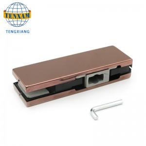 Glazen deurklem SUS304 roestvrijstalen boven deur patch fitting glazen topclip