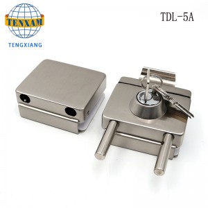 China leverancier groothandel frameloze glazen deur hardware getemperd glijdende glazen deurslot