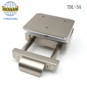 China leverancier groothandel frameloze glazen deur hardware getemperd glijdende glazen deurslot