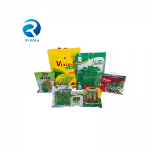 China staat op pouches met rits voor zaden