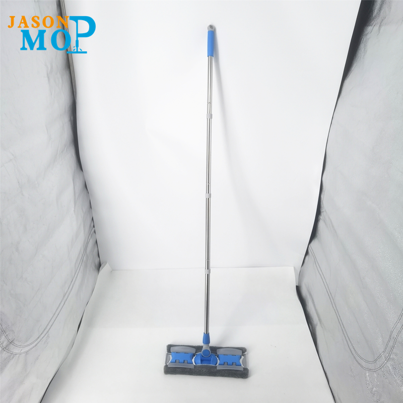 Hoge kwaliteit stalen mop microfiber roestvrijstalen staaf verlengde platte mop vloerreiniging