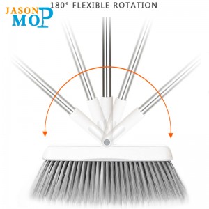 Eco-vriendelijk huis schoonmaakgereedschap Lange handgreep bezem en stofpan set