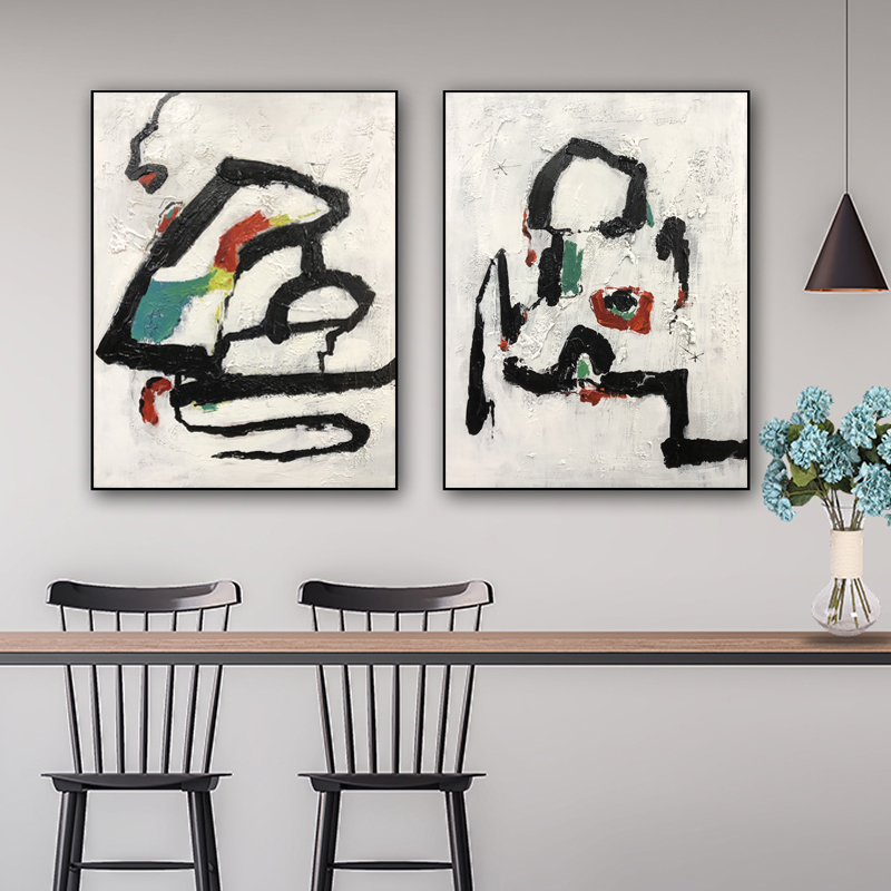 Hedendaagse handgemaakte moderne verven voor kunst aan de muur abstracte wandkunst olieverfschilderij op canvas