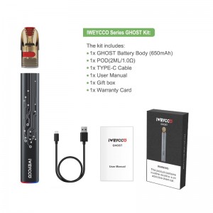 Iweyco Ghost Vape 650 MAH 12W Pod Kit Elektronische sigaret 2ml Cartridge Vaporizer voor u