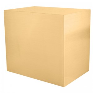 Geborsteld koperen urn