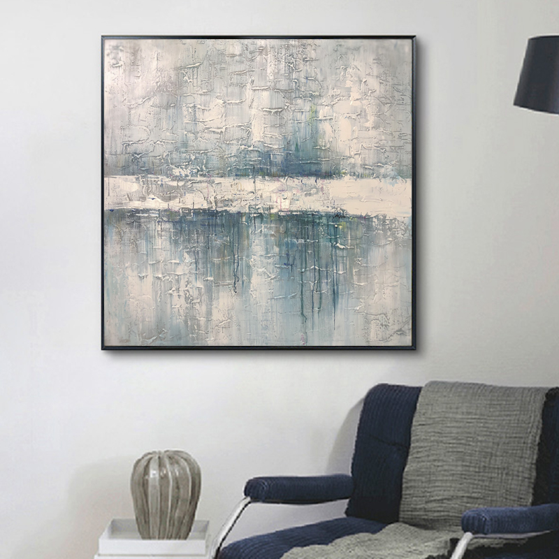 Groothandel handgemaakte moderne decoratieve abstracte olieverfschilderij wanddecoratie