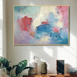 Moderne handgeschilderde acryl creatieve ingelijste muurschildering kunst abstract schilderij op canvas