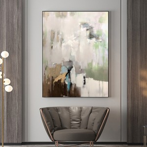 Handgeschilderde muur decor abstract schilderij eenvoudig kleurrijke canvas print schilderij woonkamer decoratieve schilderij