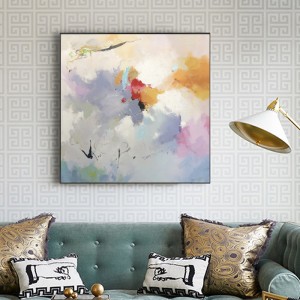 Groothandel hoge kwaliteit handgeschilderde olieverf kunstwerk abstracte olieverfschilderij op canvas