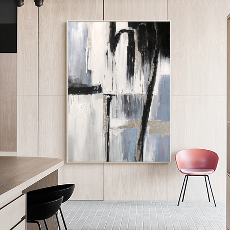 Nieuwe Product Woonkamer Wanddecoratie Abstracte Kunststof Canvas Pure handgeschilderd olieverfschilderij