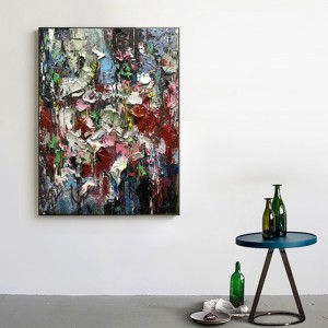 Groothandel trap ingang wanddecoratie moderne kunst abstracte handgemaakte olie canvas foto schilderij