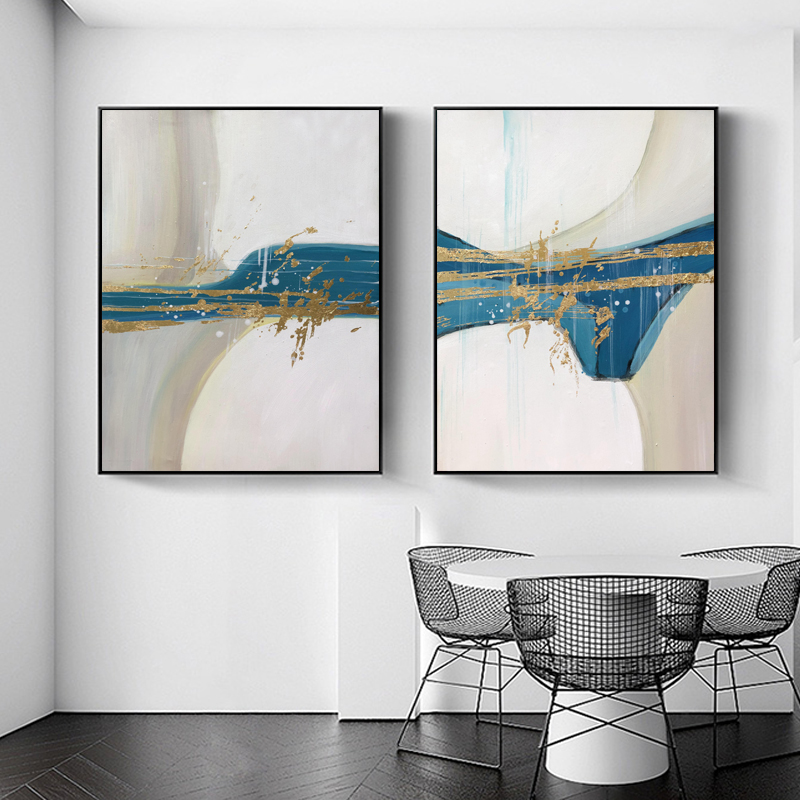 Handgeschilderde home decor abstracte canvas hedendaagse olie voor live room muur foto