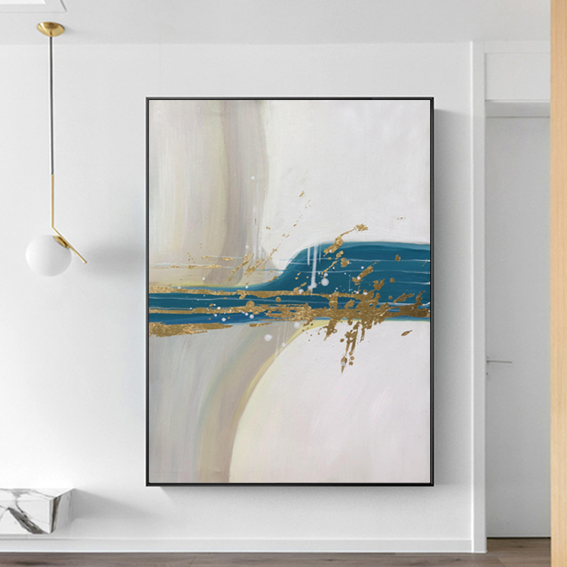 Handgeschilderde home decor abstracte canvas hedendaagse olie voor live room muur foto