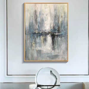 Abstracte kunststof canvas muur decor pure hand geschilderd china olieverf voor woonkamer decor