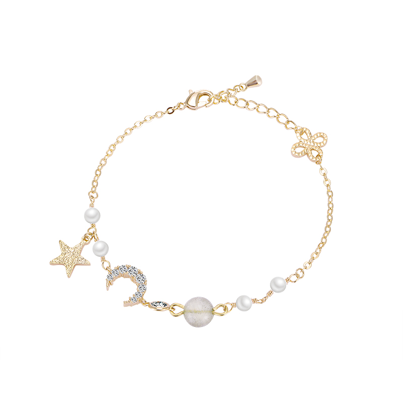 Star Moon Pearl-armband