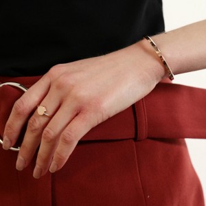 Roestvrijstalen opening belettering armband